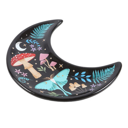 Dark Forest Crescent Moon  Trinket Dish