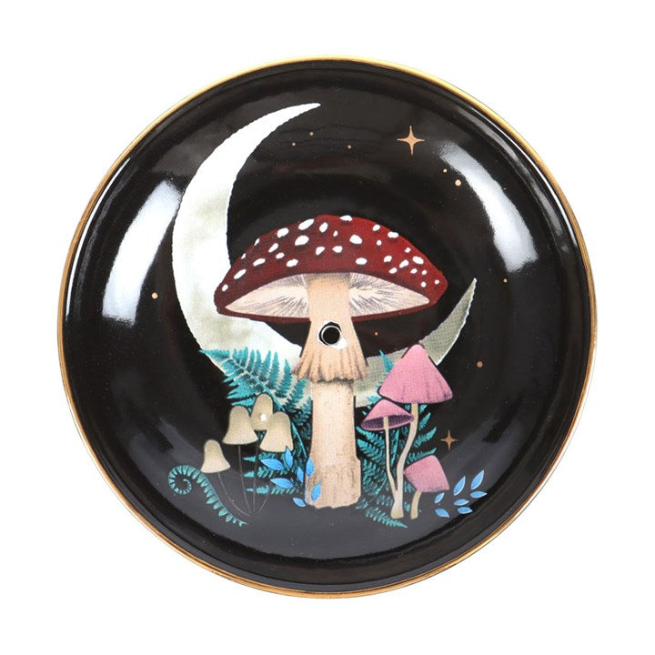 Dark Forest Toadstool Incense Stick & Cone Holder