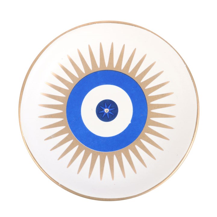 All Seeing Eye Incense Stick Holder - White
