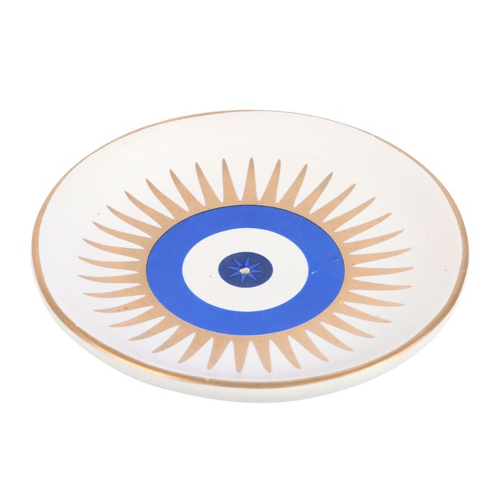 All Seeing Eye Incense Stick Holder - White