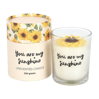 You Are My Sunshine Candle (With 3D Sunflower)