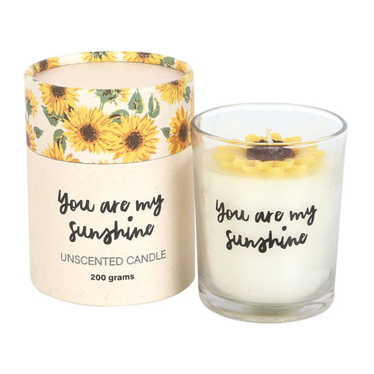 You Are My Sunshine Candle (With 3D Sunflower)
