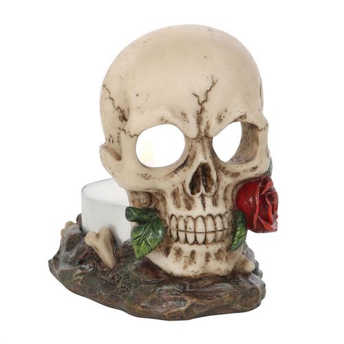 Crimson Kiss Of The Dead Tealight Candle Holder