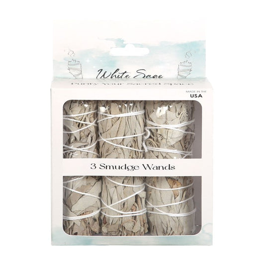 White Sage Smudge Wands - Set Of 3