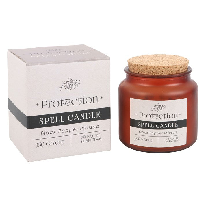 Protection Spell Candle - Black Pepper Infused