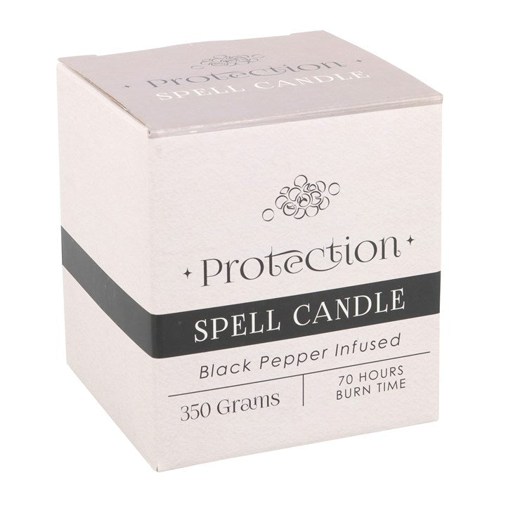 Protection Spell Candle - Black Pepper Infused