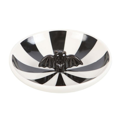 Midnight Stripes Bat Trinket Dish