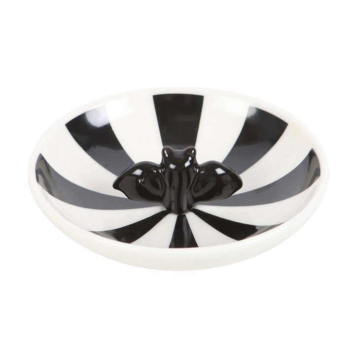 Midnight Stripes Bat Trinket Dish