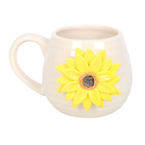 Hello Sunshine 3D Sunflower Mug