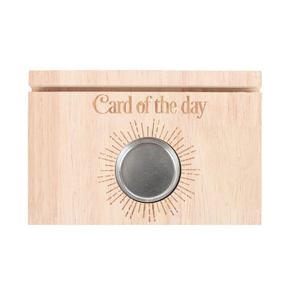Card of the Day Natural Tarot Stand & Tealight Candle Holder