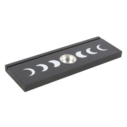 Moon Phase Black Tarot Stand & Tealight Candle Holder