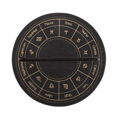 Astrology Wheel Black Tarot Card Stand