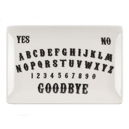 Talking Board Trinket Dish - White