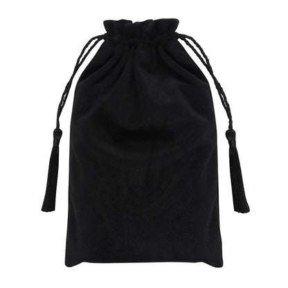 Black Tarot Drawstring Bag