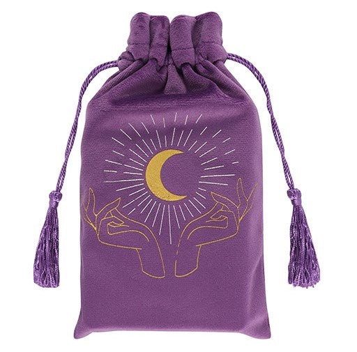 Purple Tarot Drawstring Bag