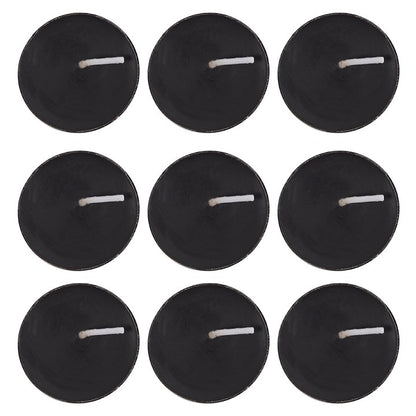 Opium Scented Black Tealight Candles (Pack Of 9)