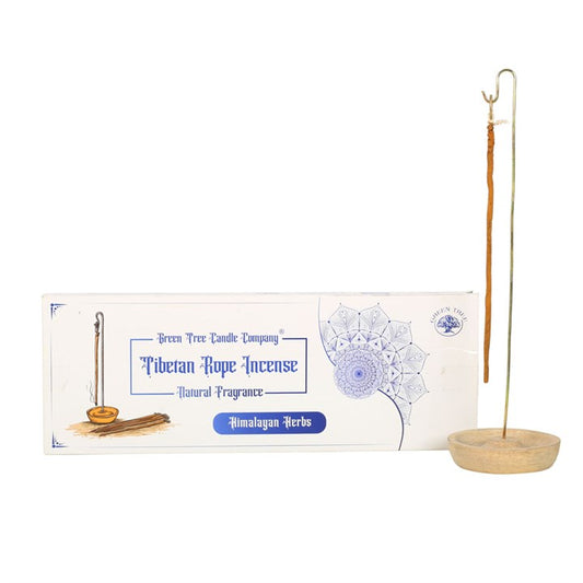 Tibetan Rope Incense With Holder - Himalayan Herbs