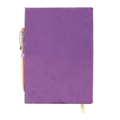 Book of Spells Journal With Amethyst Pen
