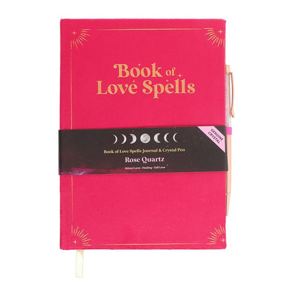 Book of Love Spells Journal With Rose Quartz Pen