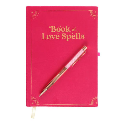 Book of Love Spells Journal With Rose Quartz Pen