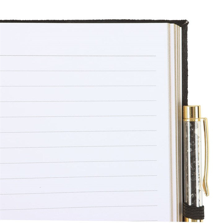 Book of Shadows Journal With Black Obsidian Pen