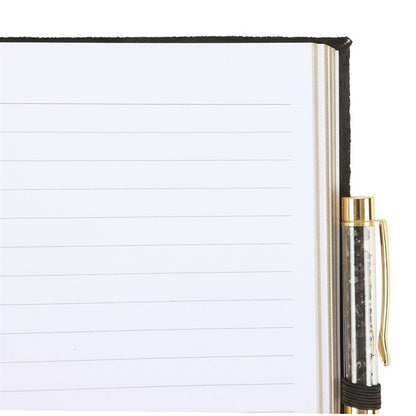 Book of Shadows Journal With Black Obsidian Pen