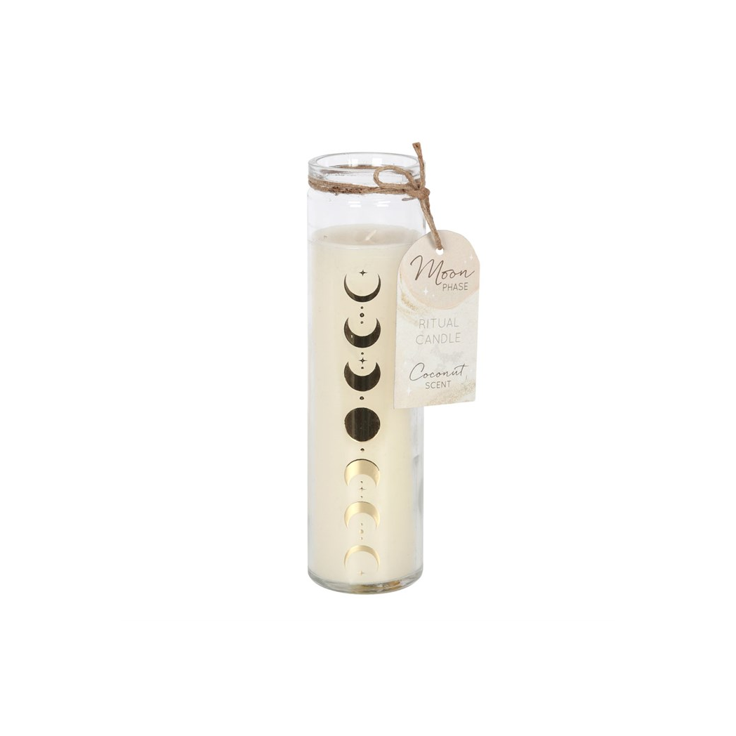Coconut Moon Phase Tube Candle