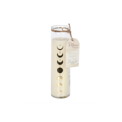 Coconut Moon Phase Tube Candle