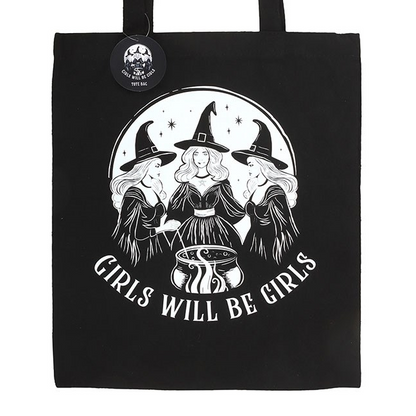 Girls Will Be Girls Witchy Tote Bag