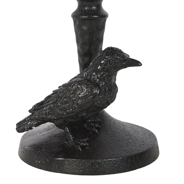 Mystic Raven Pillar Candle Holder