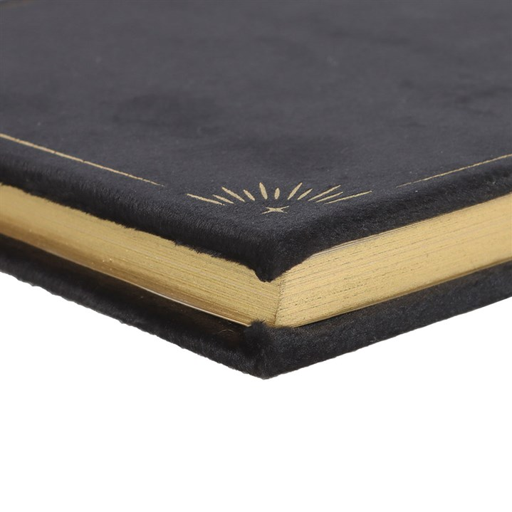 Book of Shadows Notebook with Black Obsidian Crystal Pen (A5)