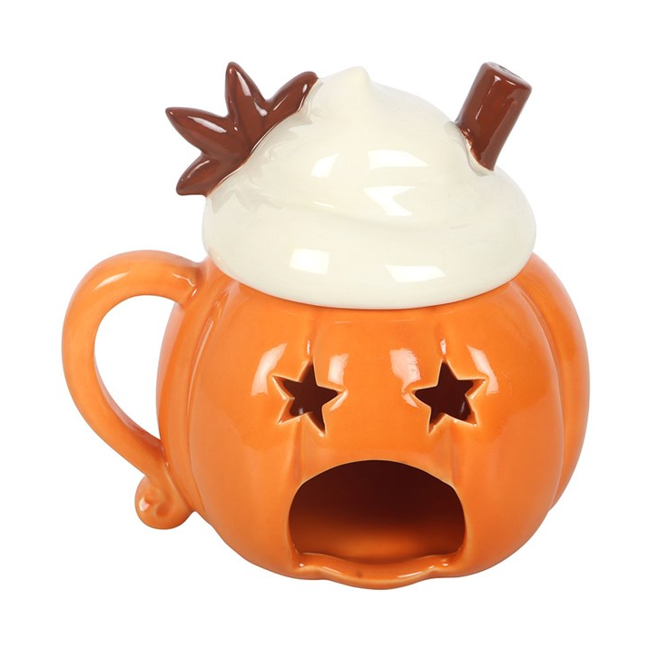 Pumpkin Cream Lidded Oil Burnerr