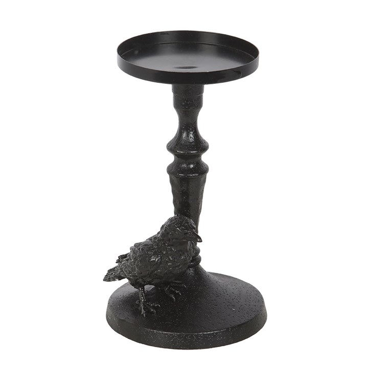 Mystic Raven Pillar Candle Holder