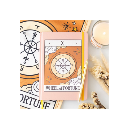 The Wheel of Fortune Vintage Tarot Notebook (A5)