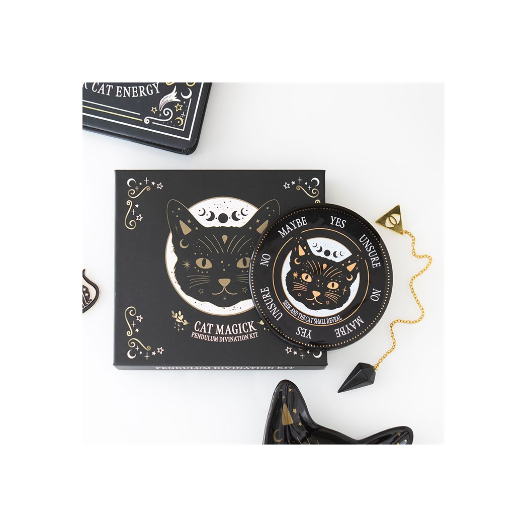 Black Cat Magick Pendulum Kit