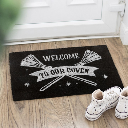 Welcome to Our Coven Doormat (Black)