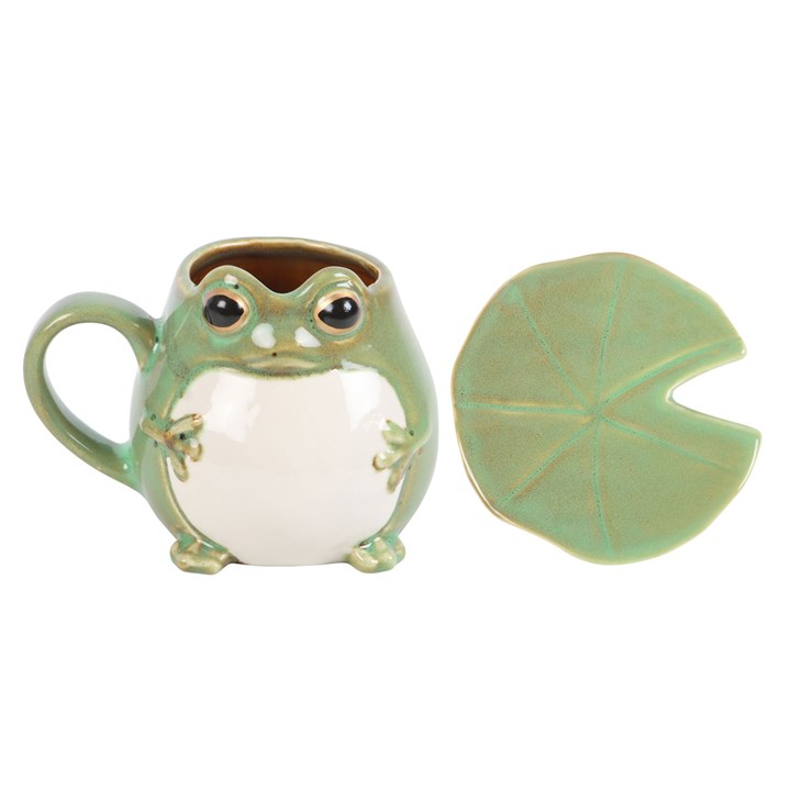 The Daring Toad Mug and Lily Pad Saucer