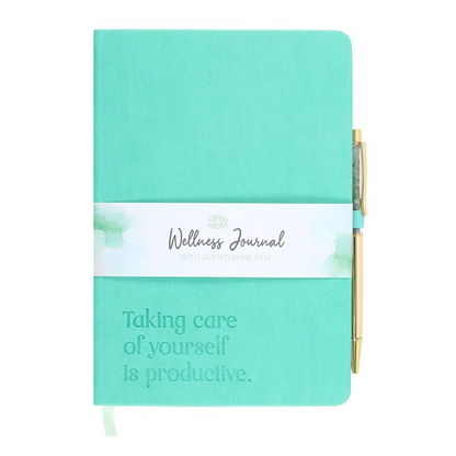 Wellness Journal with Aventurine Pen (A5)