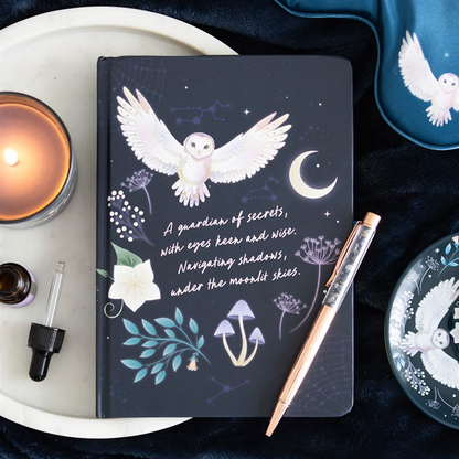 Night Owl Notebook with Sodalite Pen (A5)