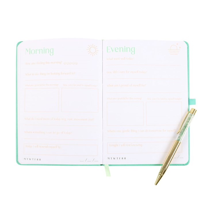 Wellness Journal with Aventurine Pen (A5)