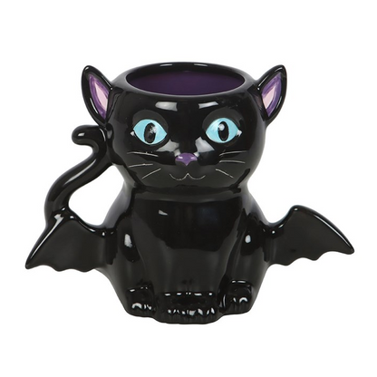 Cute and Creepy Bat Cat Mug