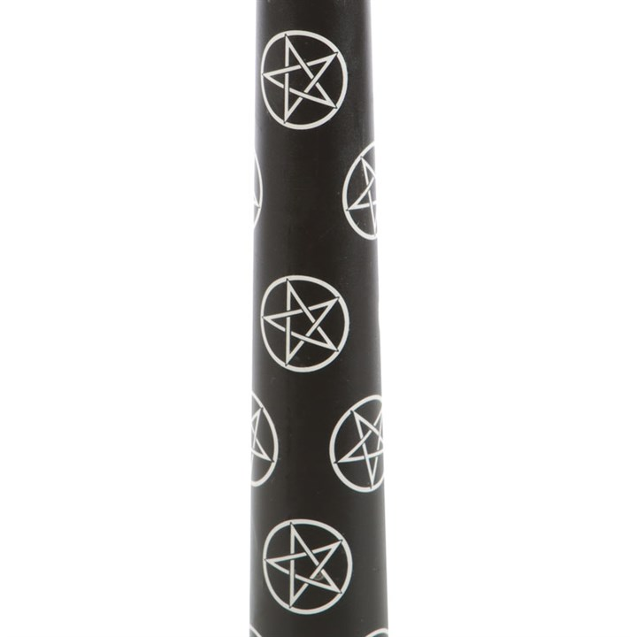 Black Magic Pentagram Taper Candles (Set of 3)