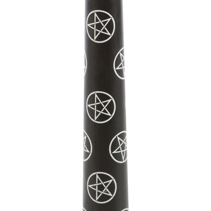 Black Magic Pentagram Taper Candles (Set of 3)
