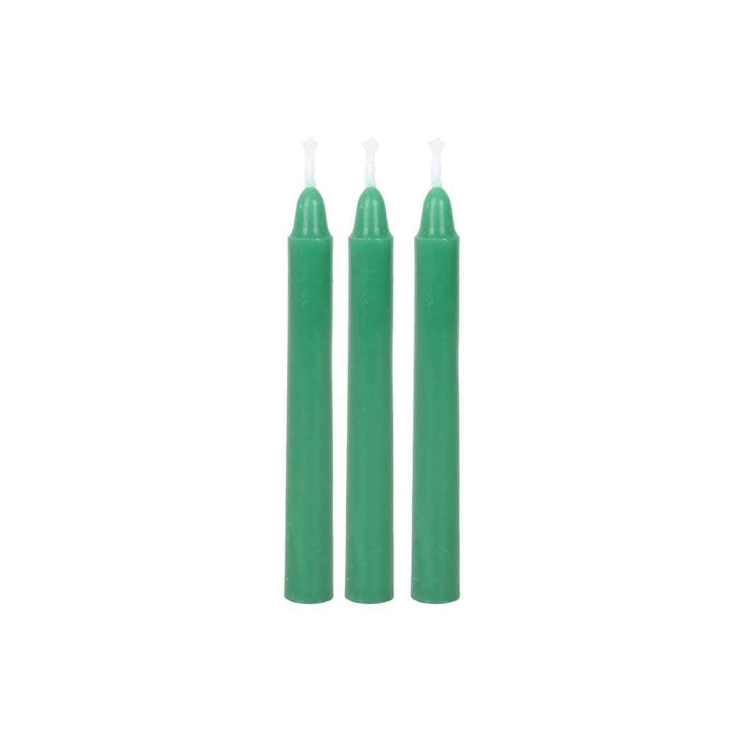 Pack of 12 Green Witch Spell Candles
