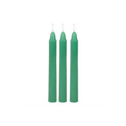 Pack of 12 Green Witch Spell Candles