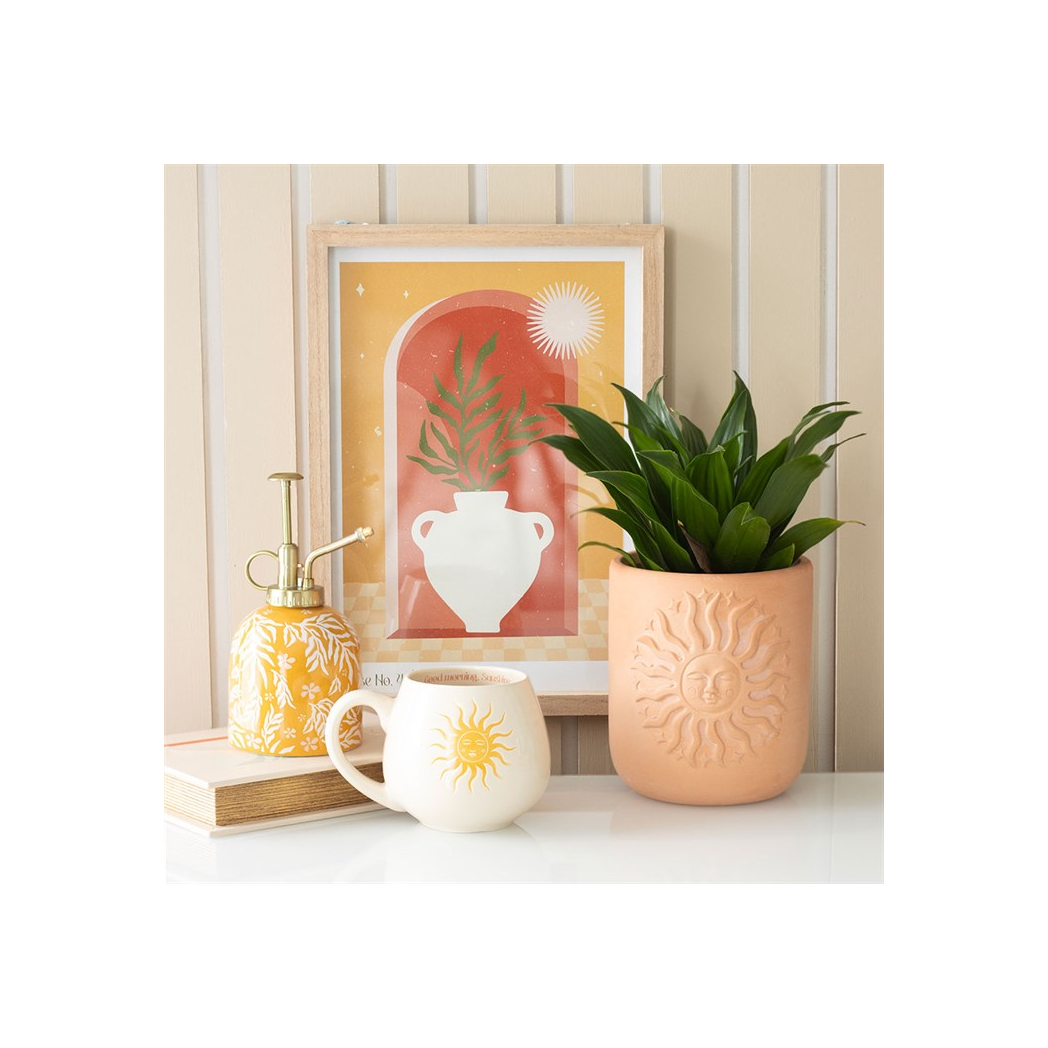 Terracotta Sun Plant Pot