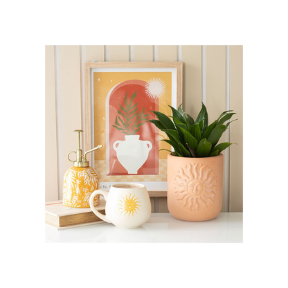 Terracotta Sun Plant Pot