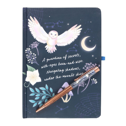 Night Owl Notebook with Sodalite Pen (A5)