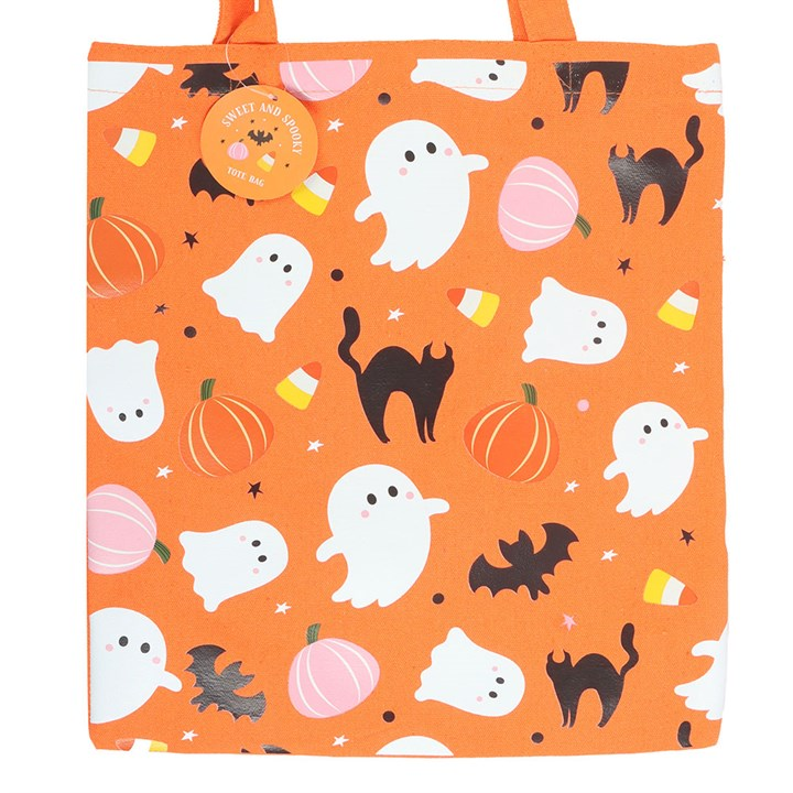 Sweet and Spooky Ghost Tote Bag