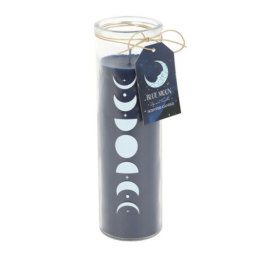 Moon Phase Fig & Vanilla Scented Glass Tube Candle